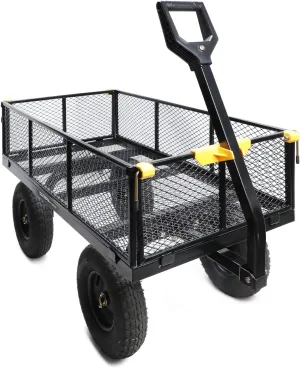 1000LB CAPACITY STEEL UTILITY GARDEN CART