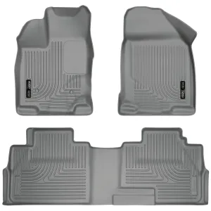 2007-2014 Ford Edge / 2007-2015 Lincoln MKX Front & 2nd Seat Floor Liners - Grey