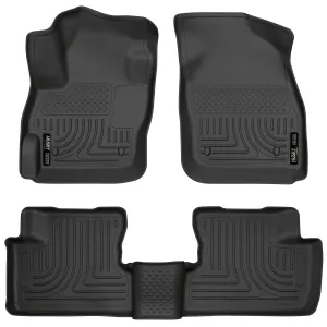 2010-2013 Mazda 3 Sedan, Hatchback Front & 2nd Seat Floor Liners - Black