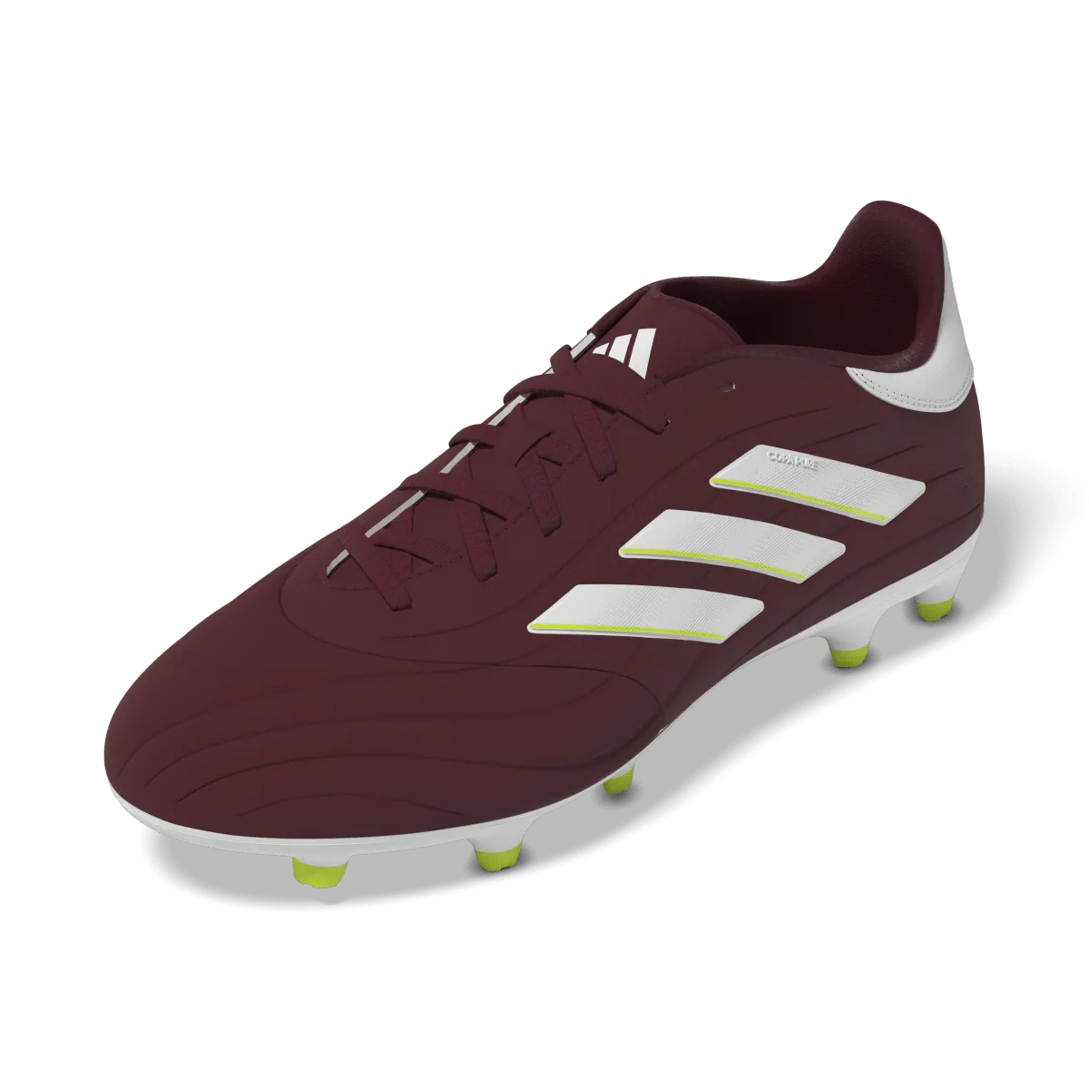 adidas Copa Pure II League Firm Ground Junior Soccer Cleats IE7494 Burgundy/White/Neon Green