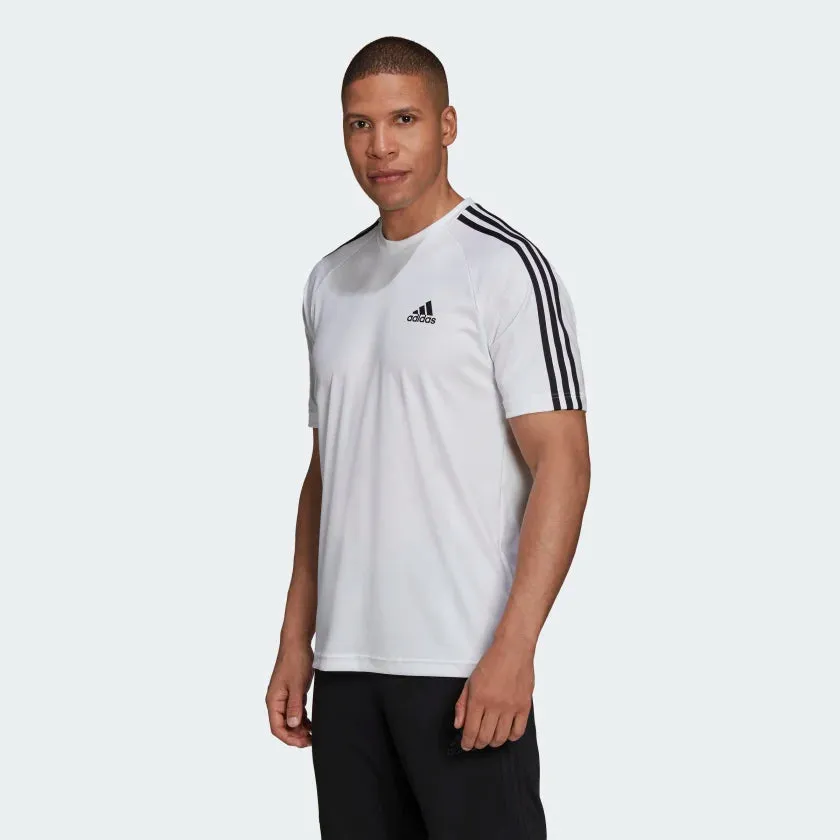 Adidas Men Aeroready Sereno 3-Stripes Football Tee