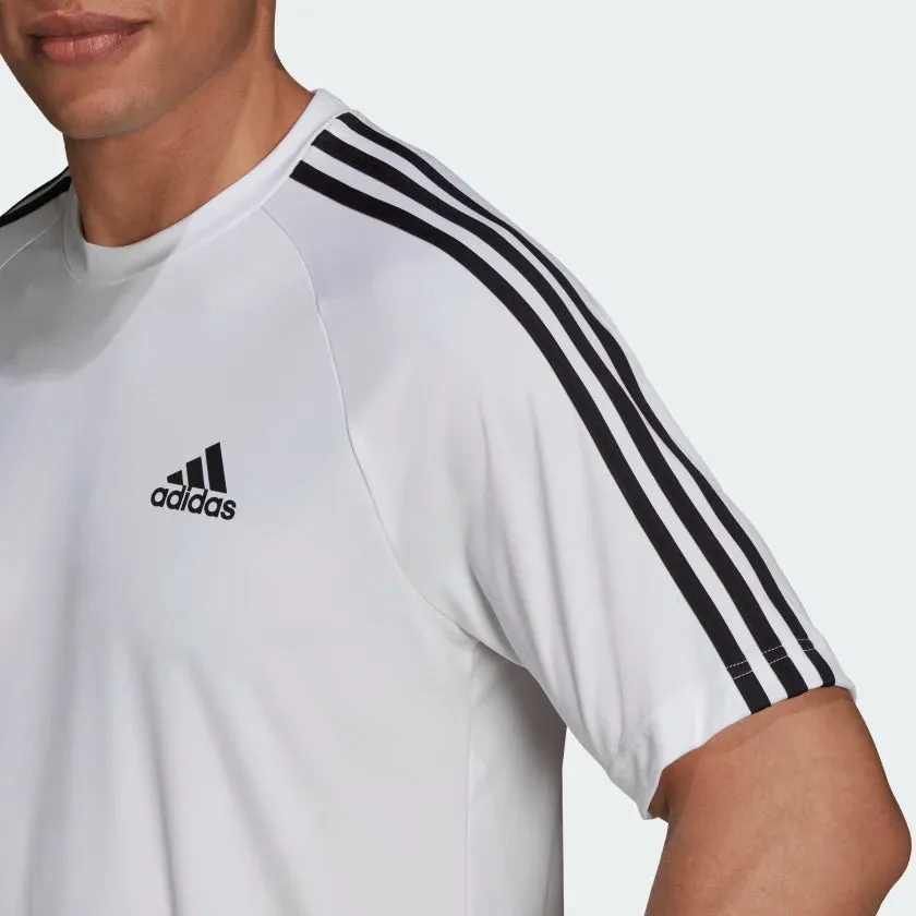 Adidas Men Aeroready Sereno 3-Stripes Football Tee