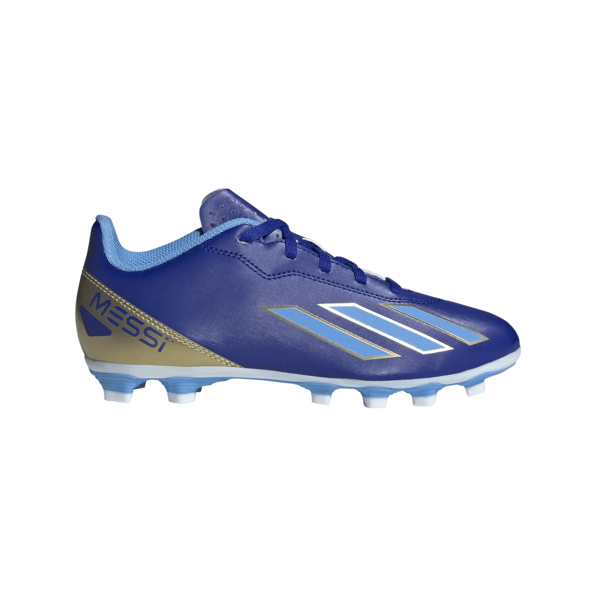 adidas X Crazyfast Messi Club Junior Soccer Cleats ID0720 Lucid Blue/Blue Burst/Cloud White