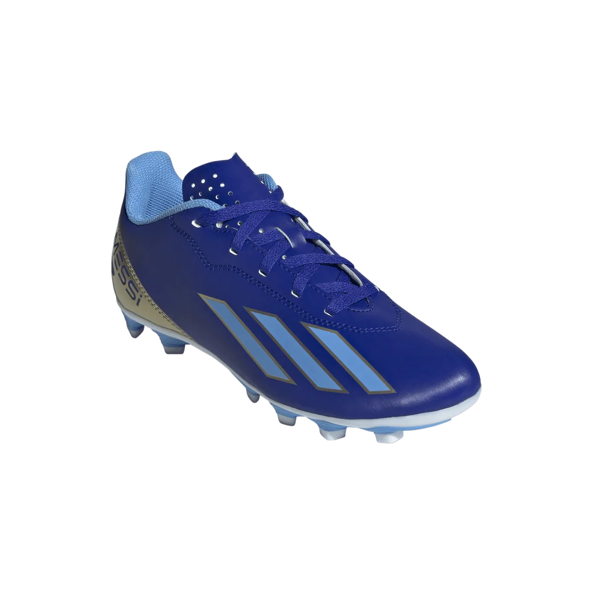 adidas X Crazyfast Messi Club Junior Soccer Cleats ID0720 Lucid Blue/Blue Burst/Cloud White