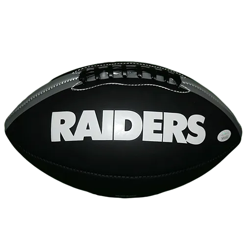 Antonio Brown Autographed Oakland Raiders Full Size Logo Football (JSA)