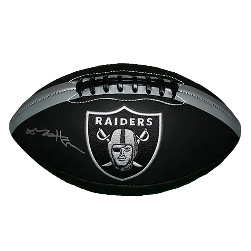 Antonio Brown Autographed Oakland Raiders Full Size Logo Football (JSA)