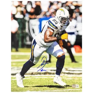 Antonio Gates Signed San Diego Pose 1 Football 11x14 Photo (Beckett)