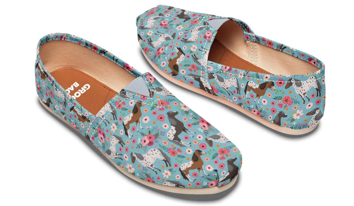 Appaloosa Horse Flower Casual Shoe