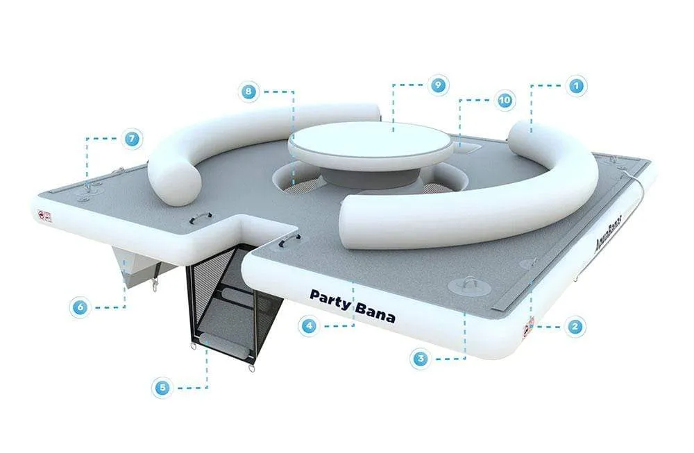 AquaBanas Party Bana™ Floating Platform