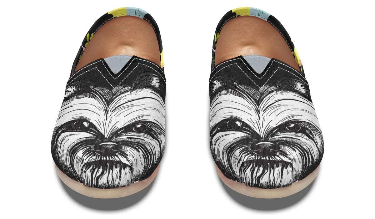 Artsy Yorkie Casual Shoes