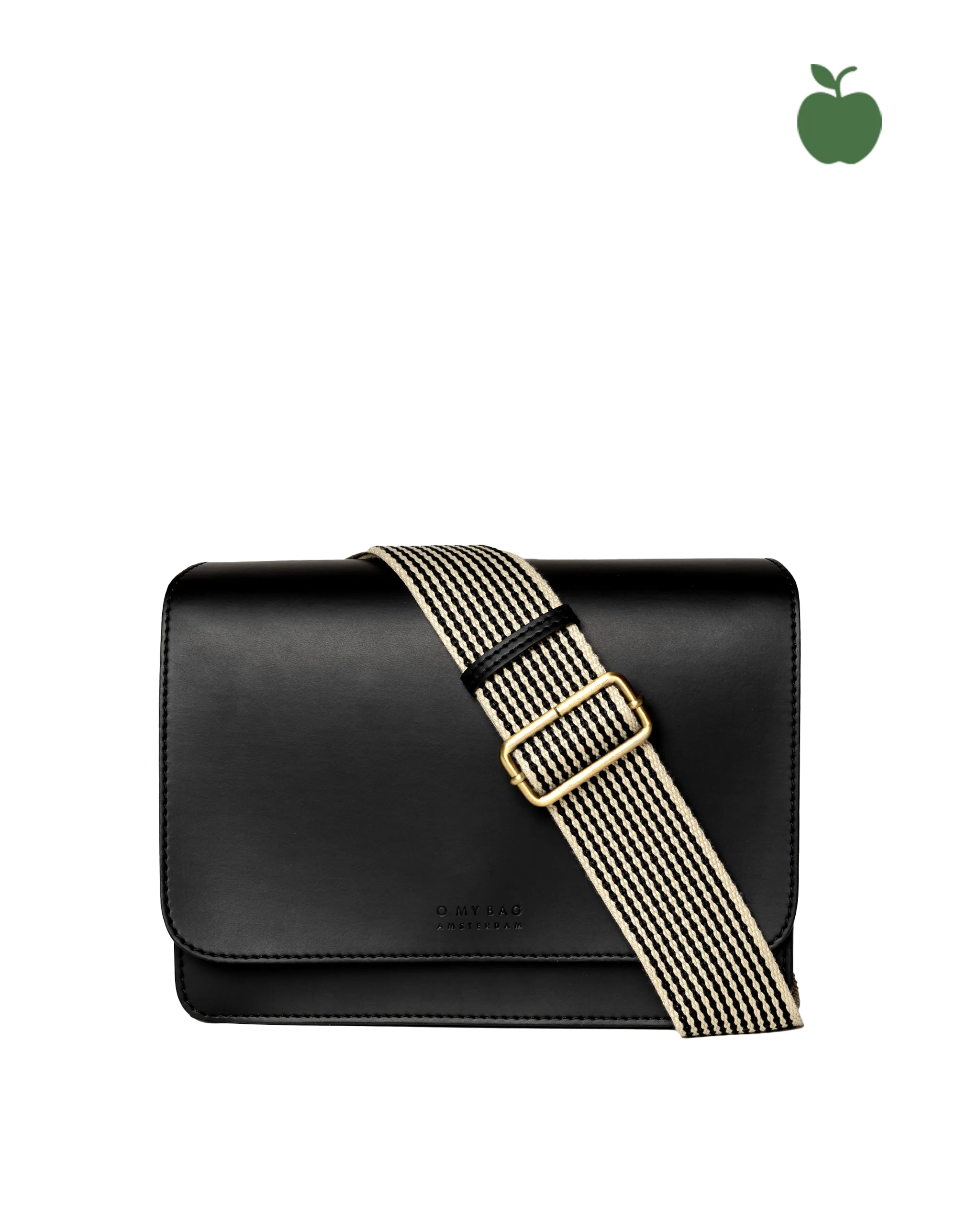 Audrey Black Apple Leather