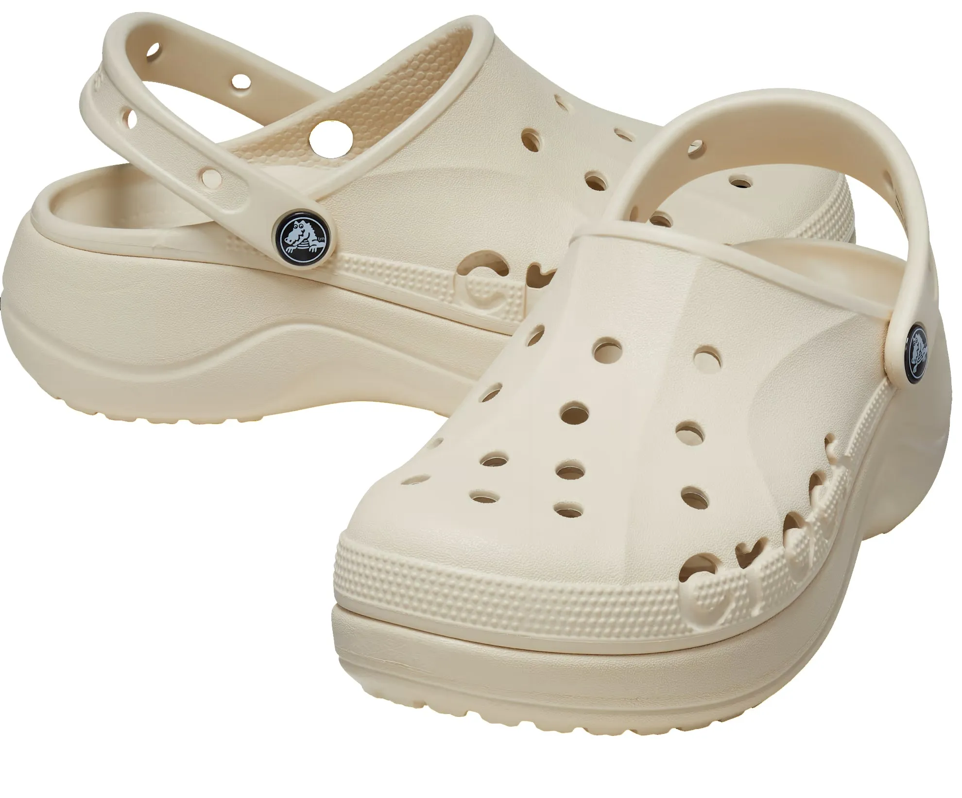 Authentic Crocs Baya Platform Clog - Bone