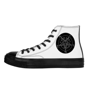 Ave Satana High Top Canvas Shoes - Black