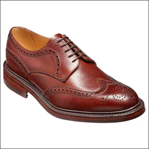 Barker Kelmarsh Cherry Grain Wingtip Derby*