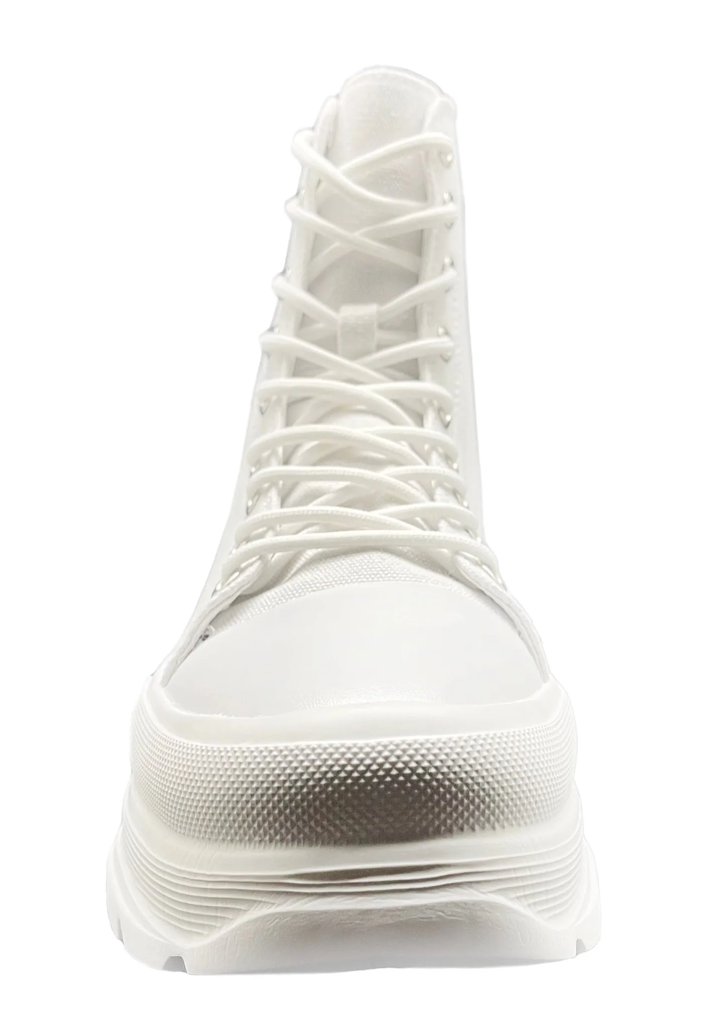 BELLE The White Room White Platform Sneakers