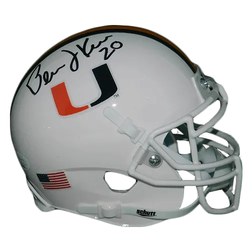 Bernie Kosar Miami Hurricanes Autographed College Football Mini Helmet (JSA)