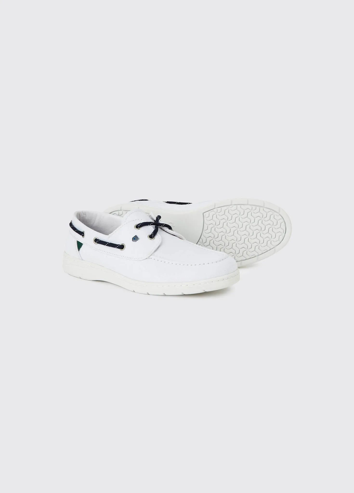 Biarritz Canvas Deck Shoe - White