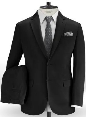 Black Stretch Chino Suit