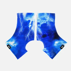 Blue Lightning Spats / Cleat Covers