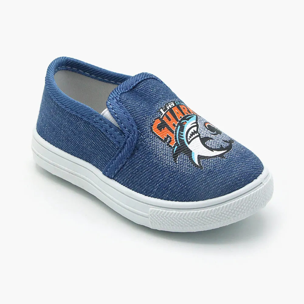 Boys Canvas Shoes - Blue