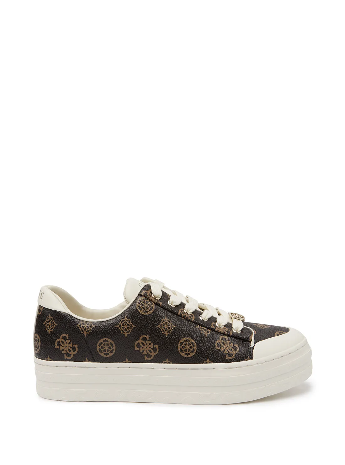 Brown Lullu Logo Low Top Sneakers