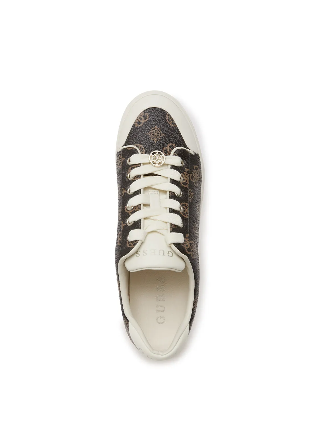 Brown Lullu Logo Low Top Sneakers