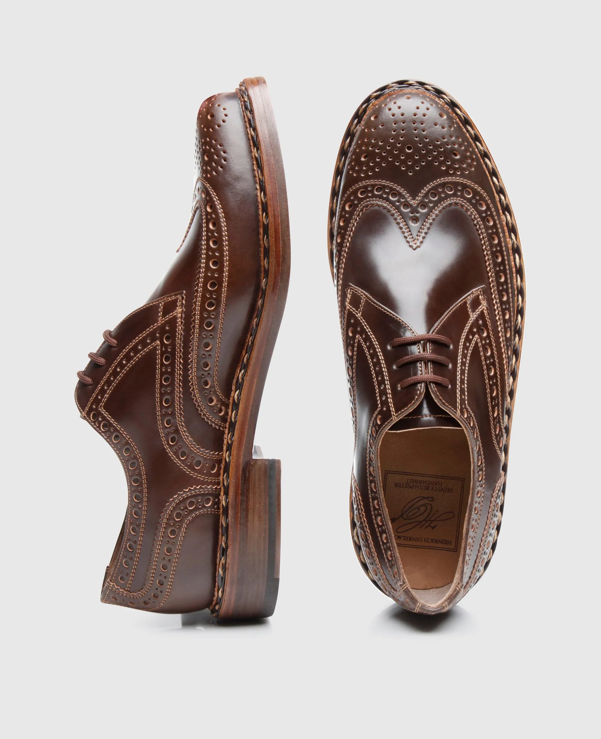 Buda Full-Brogue C - Dark Cognac