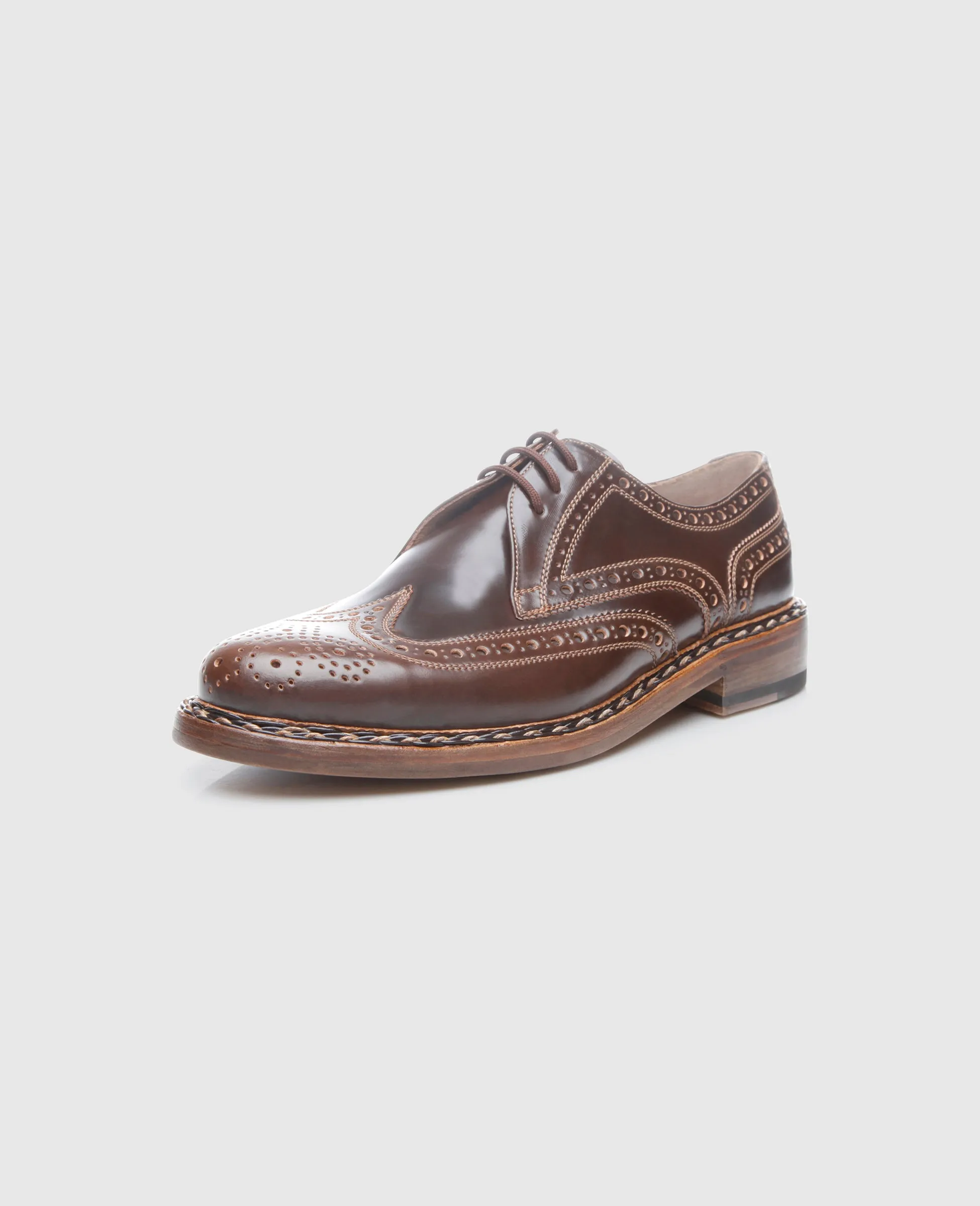 Buda Full-Brogue C - Dark Cognac