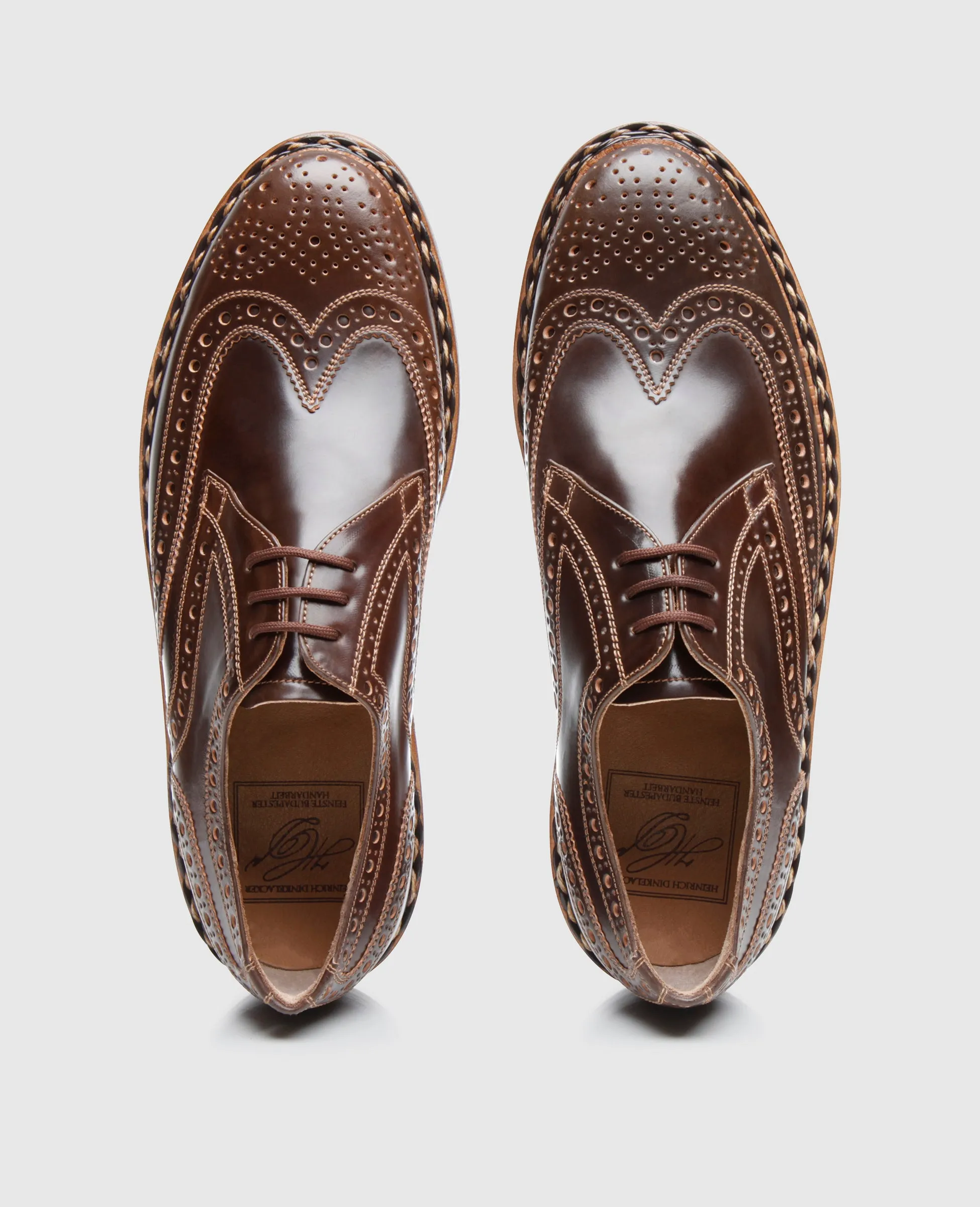 Buda Full-Brogue C - Dark Cognac