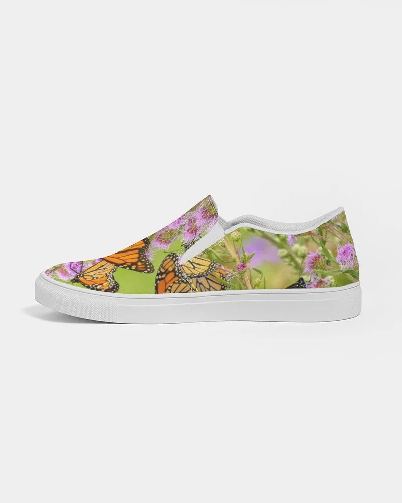 Butterfly Paradise Art Shoes Women's Slip-On Canvas Shoe