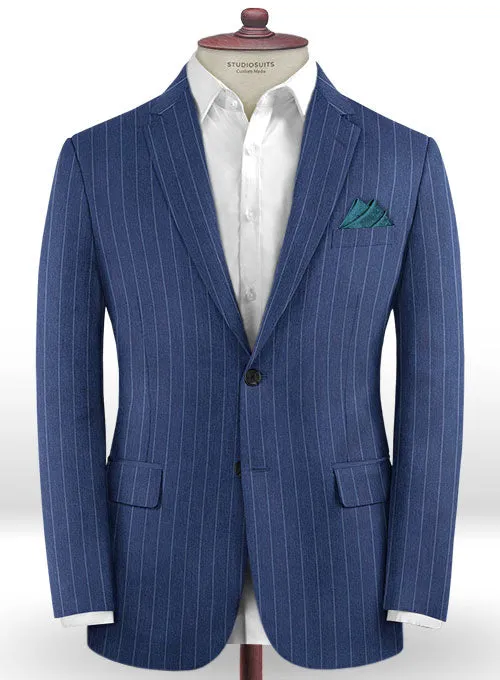 Caccioppoli Dapper Dandy Parbo Blue Wool Suit