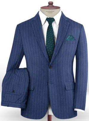 Caccioppoli Dapper Dandy Parbo Blue Wool Suit