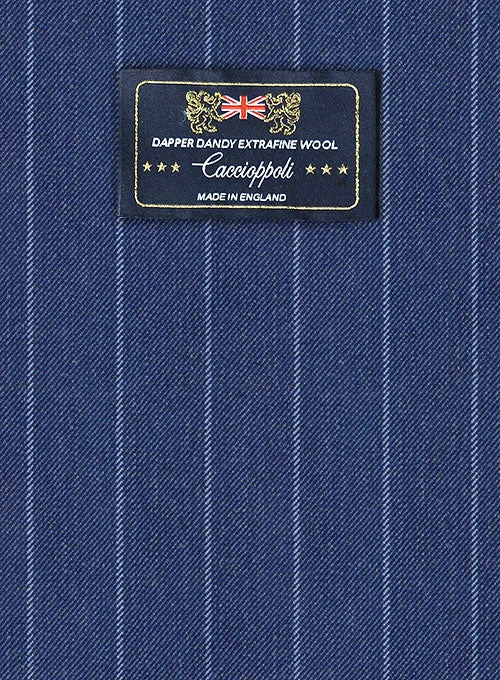 Caccioppoli Dapper Dandy Parbo Blue Wool Suit