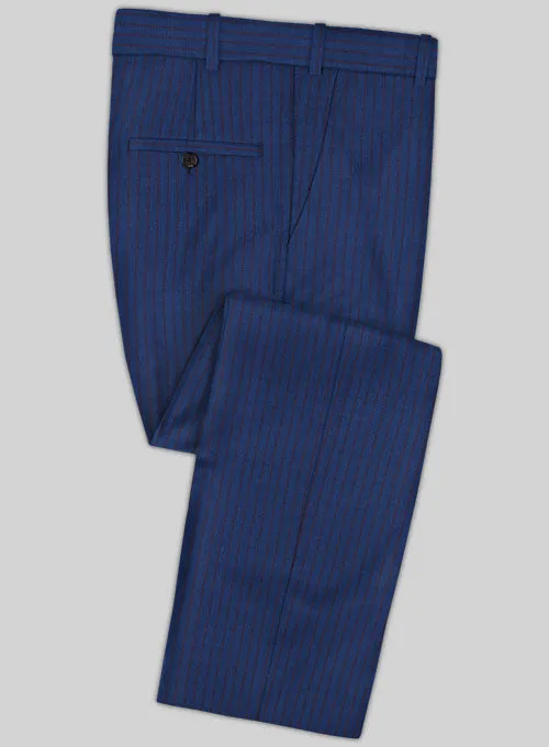 Caccioppoli Sun Dream Calgio Royal Blue Wool Silk Suit