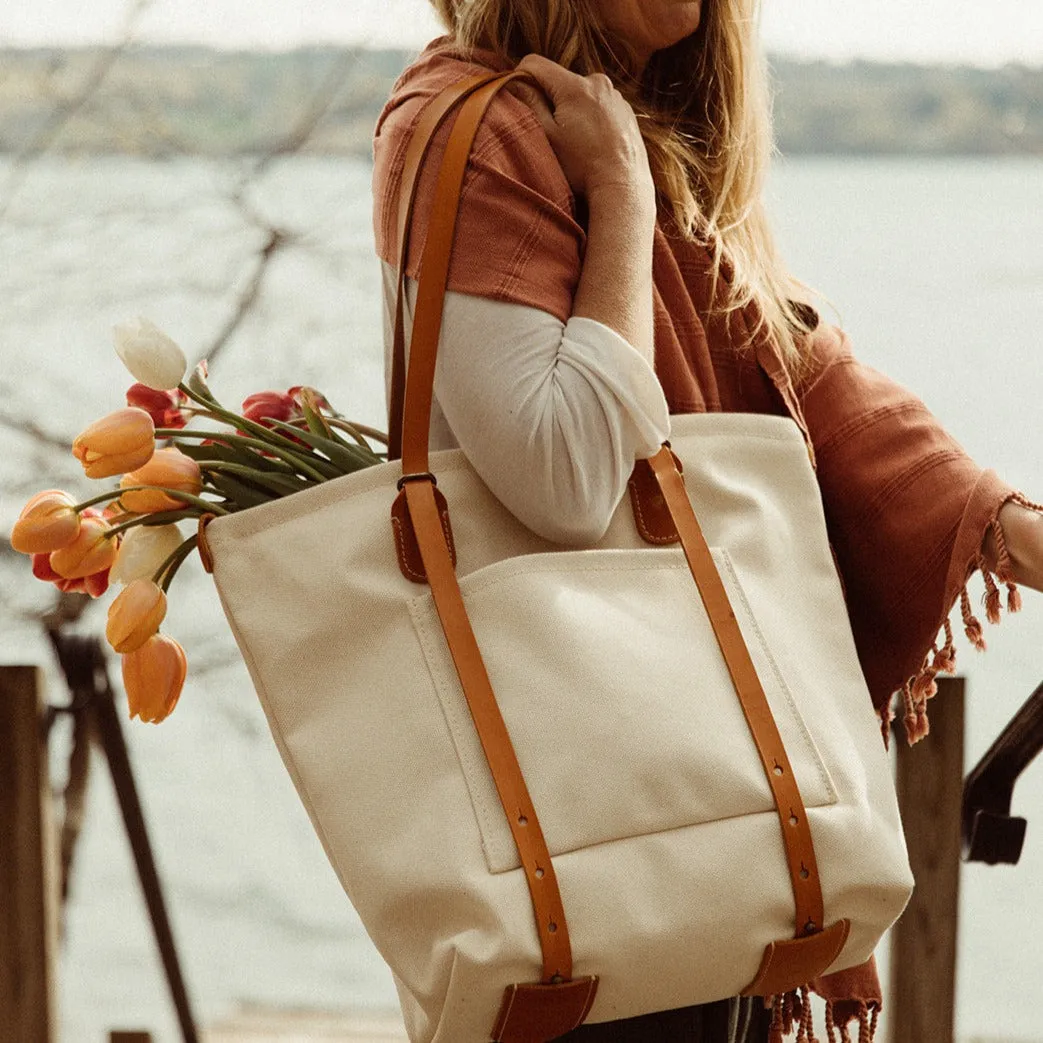 Canvas Crossroads Backpack Tote - USA Made