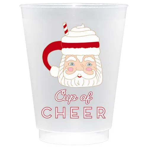 Canvas Jewelry CJ 24720H-CU-PK Christmas Sweets Shatterproof Frost Flex Plastic Cups (Set of 10)