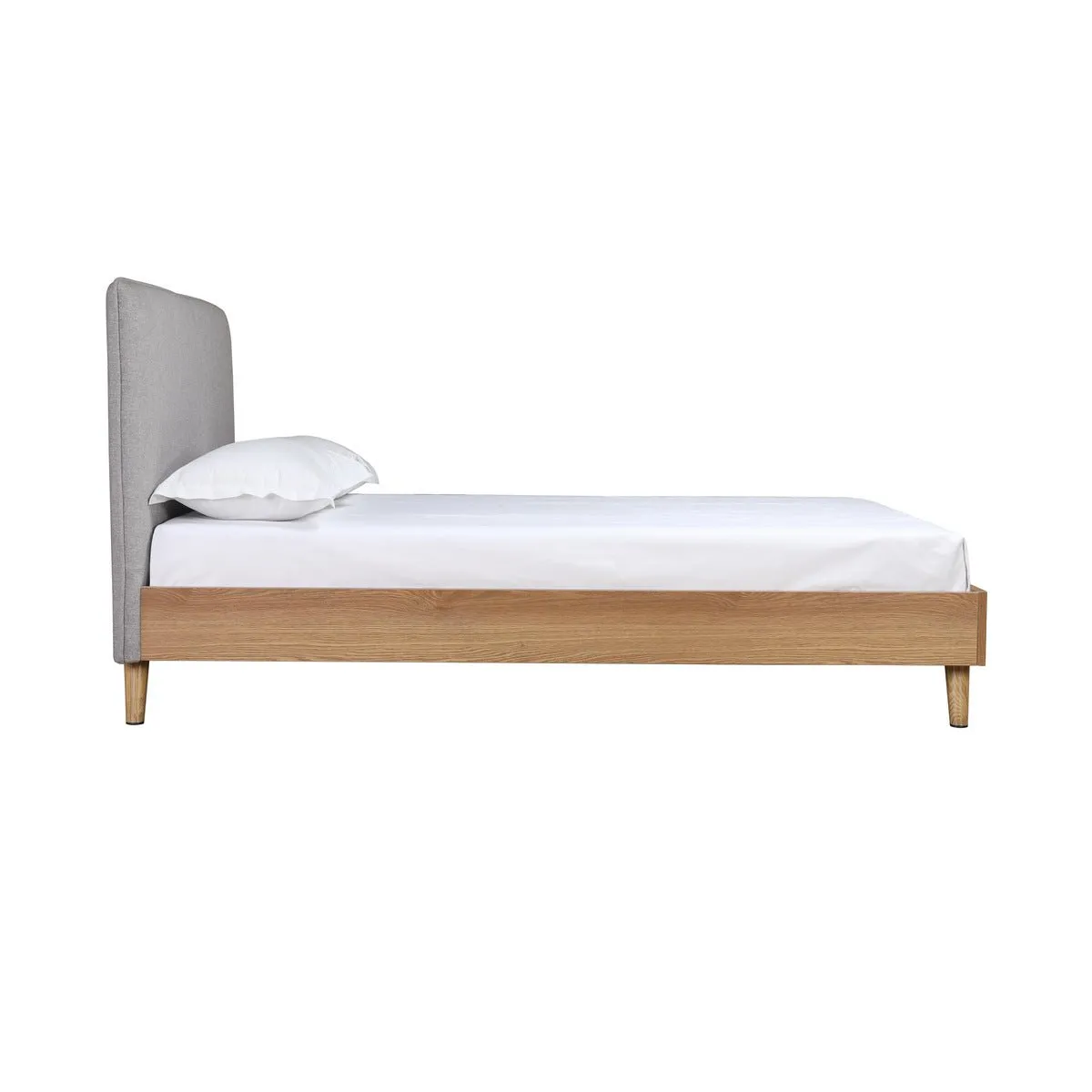 Cassidy King Platform Bed with Upholstered Headboard