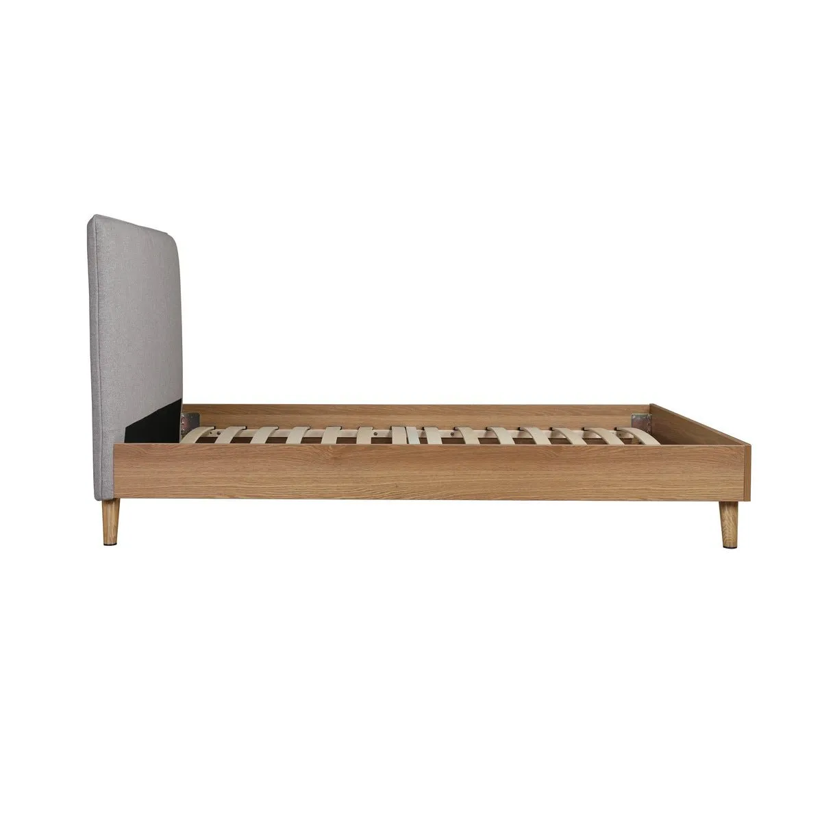 Cassidy King Platform Bed with Upholstered Headboard