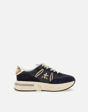 Cassie Black Retro Sneakers