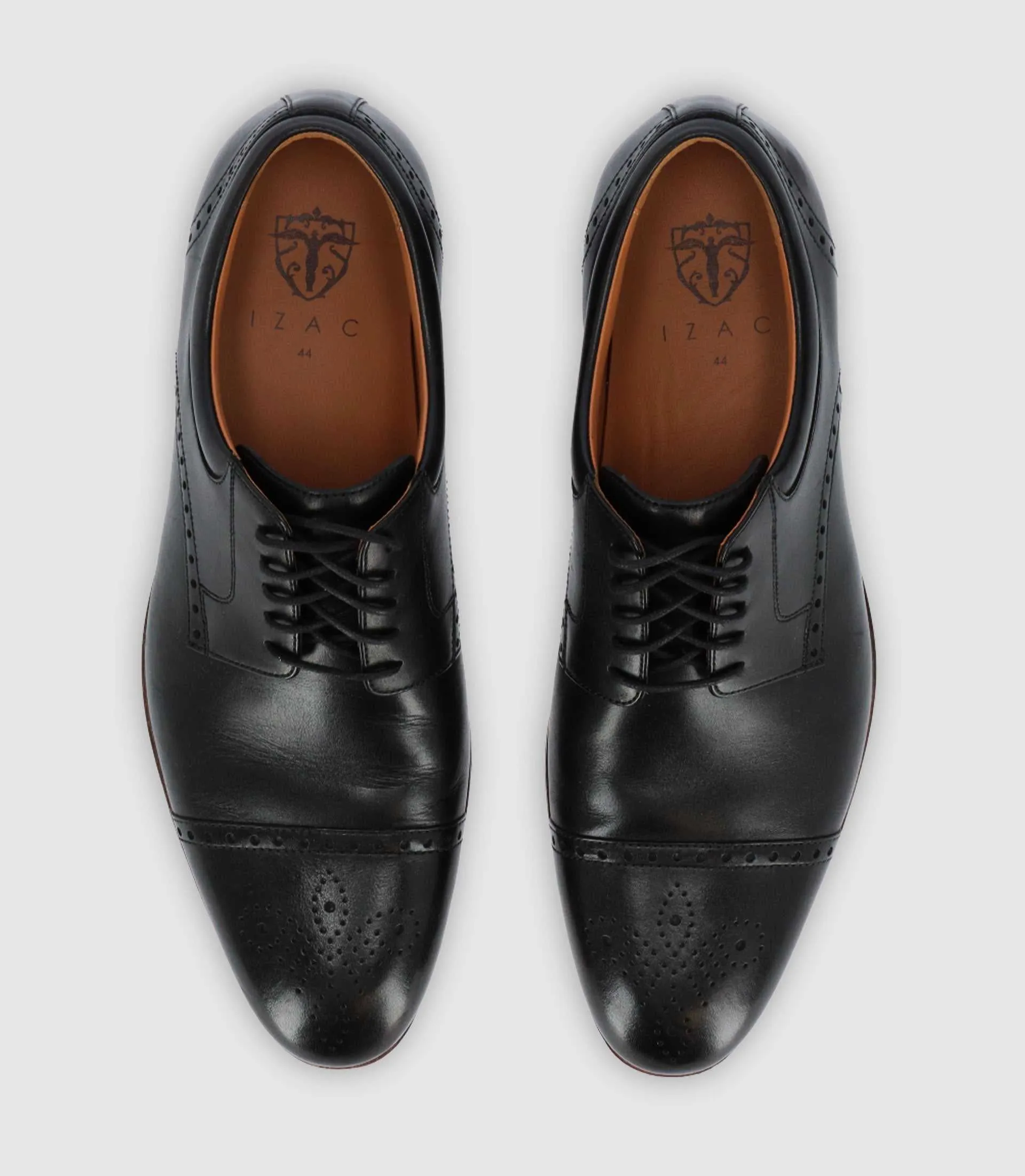 Chaussures derby en cuir noires