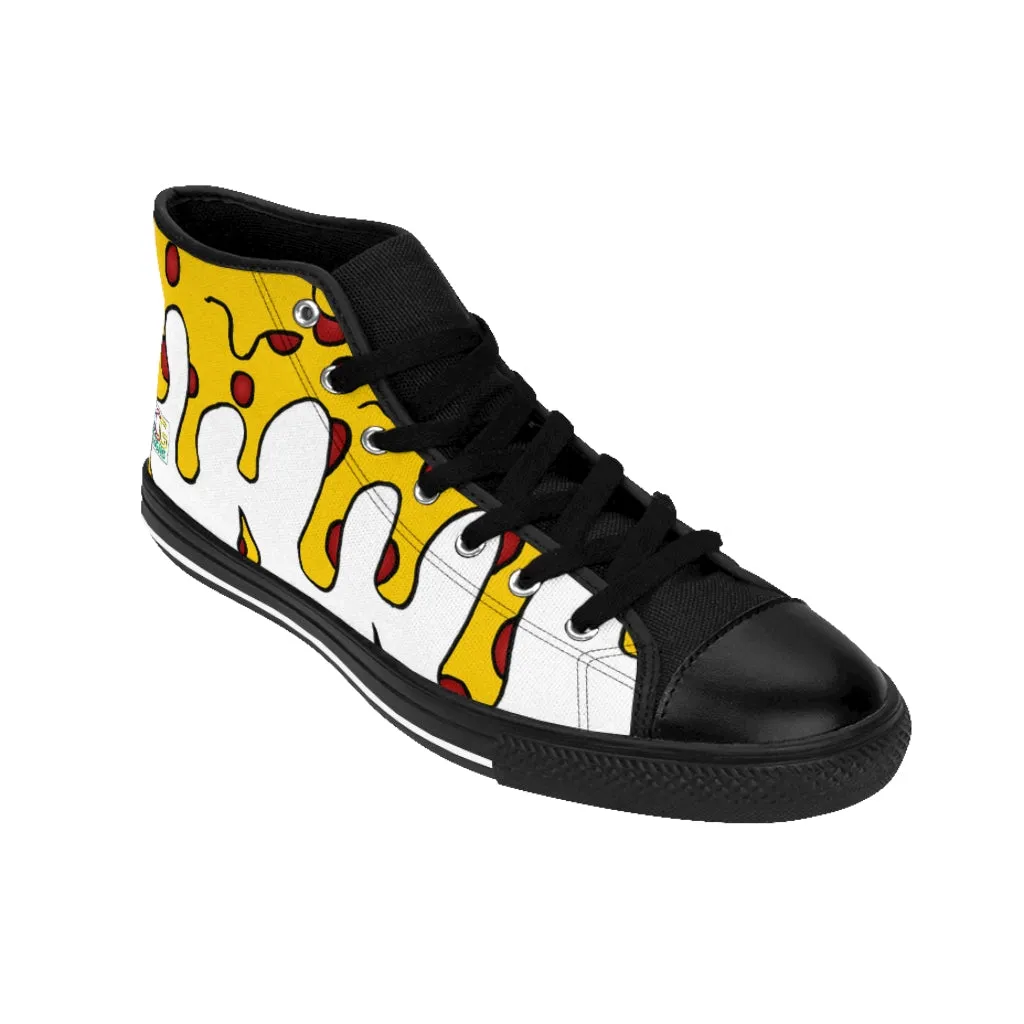 Cheesy Pizza Men's High-top Sneakers