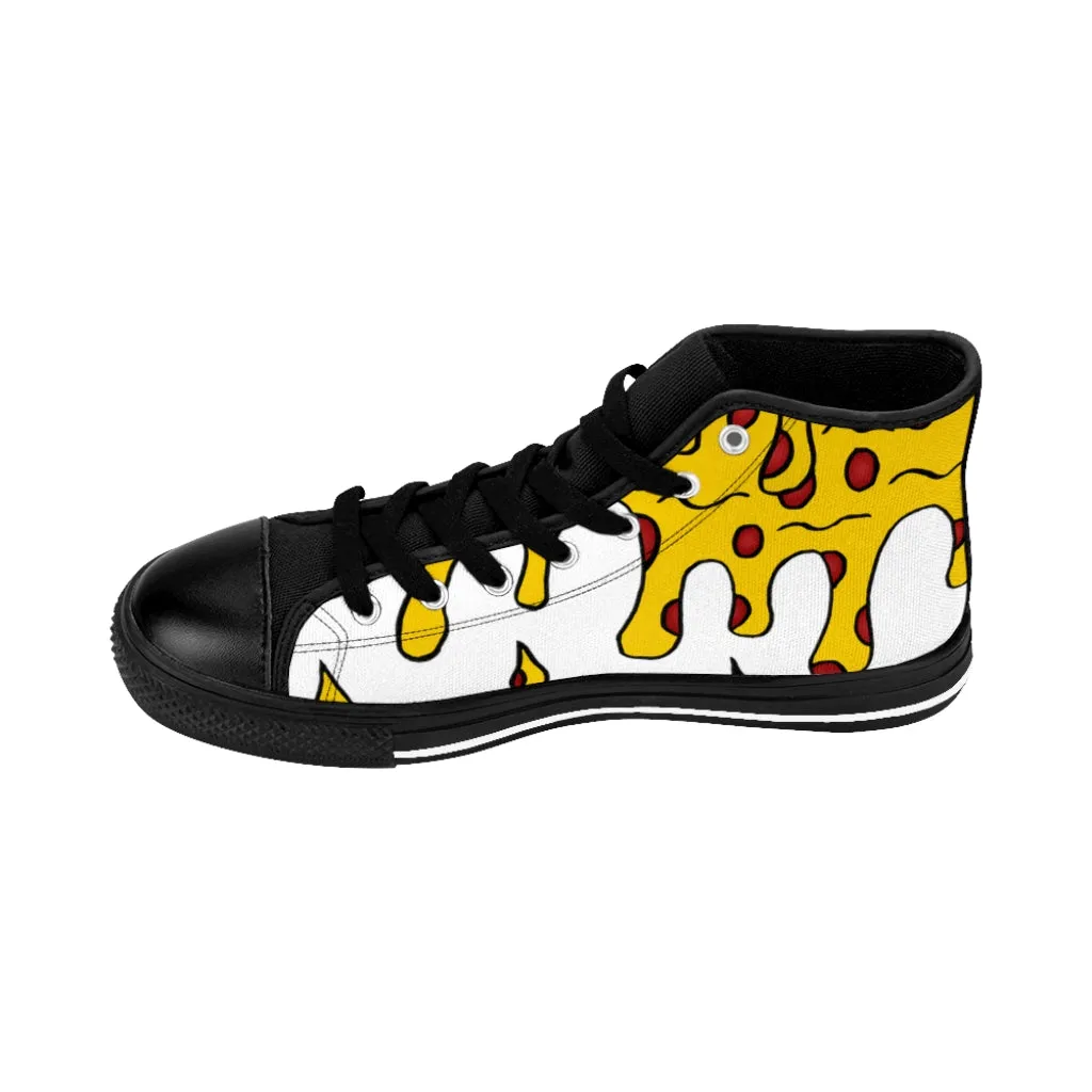 Cheesy Pizza Men's High-top Sneakers