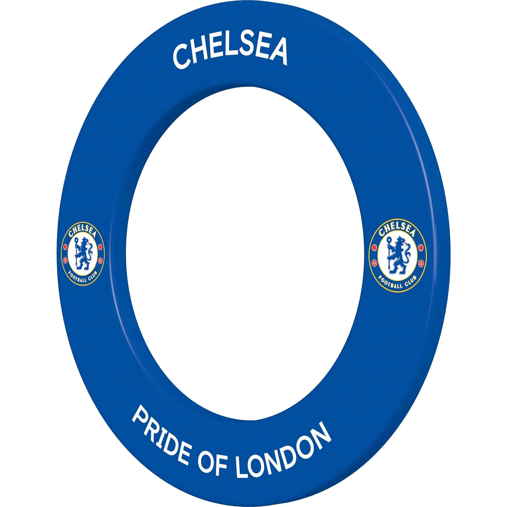 Chelsea Football Dartboard Surround - Official Licensed - Chelsea FC - S1 - Pride Of London - White