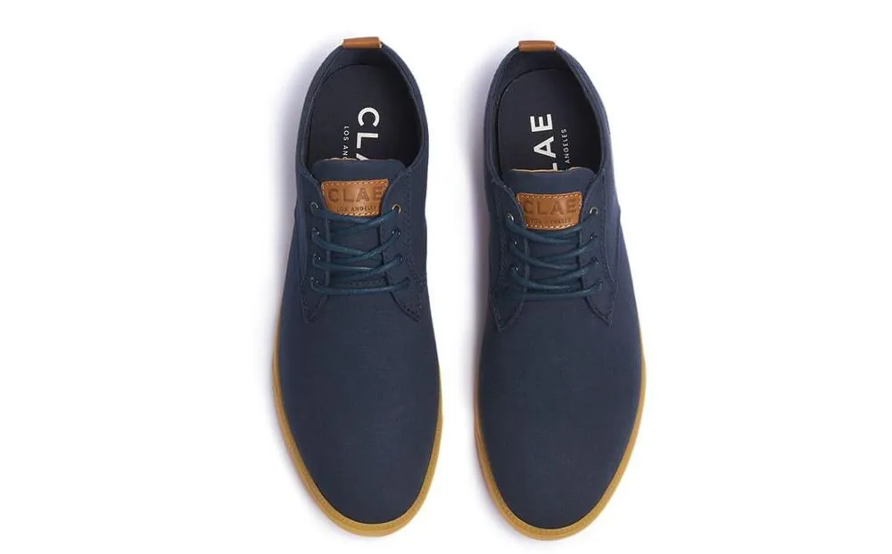 CLAE Ellington Textile Sneaker In Deep Navy Canvas