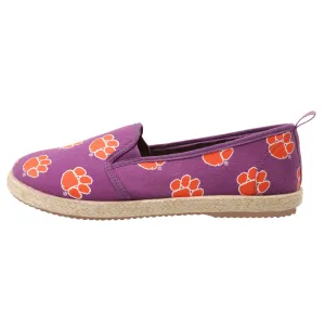 Clemson Tigers NCAA Womens Canvas Espadrille Shoes