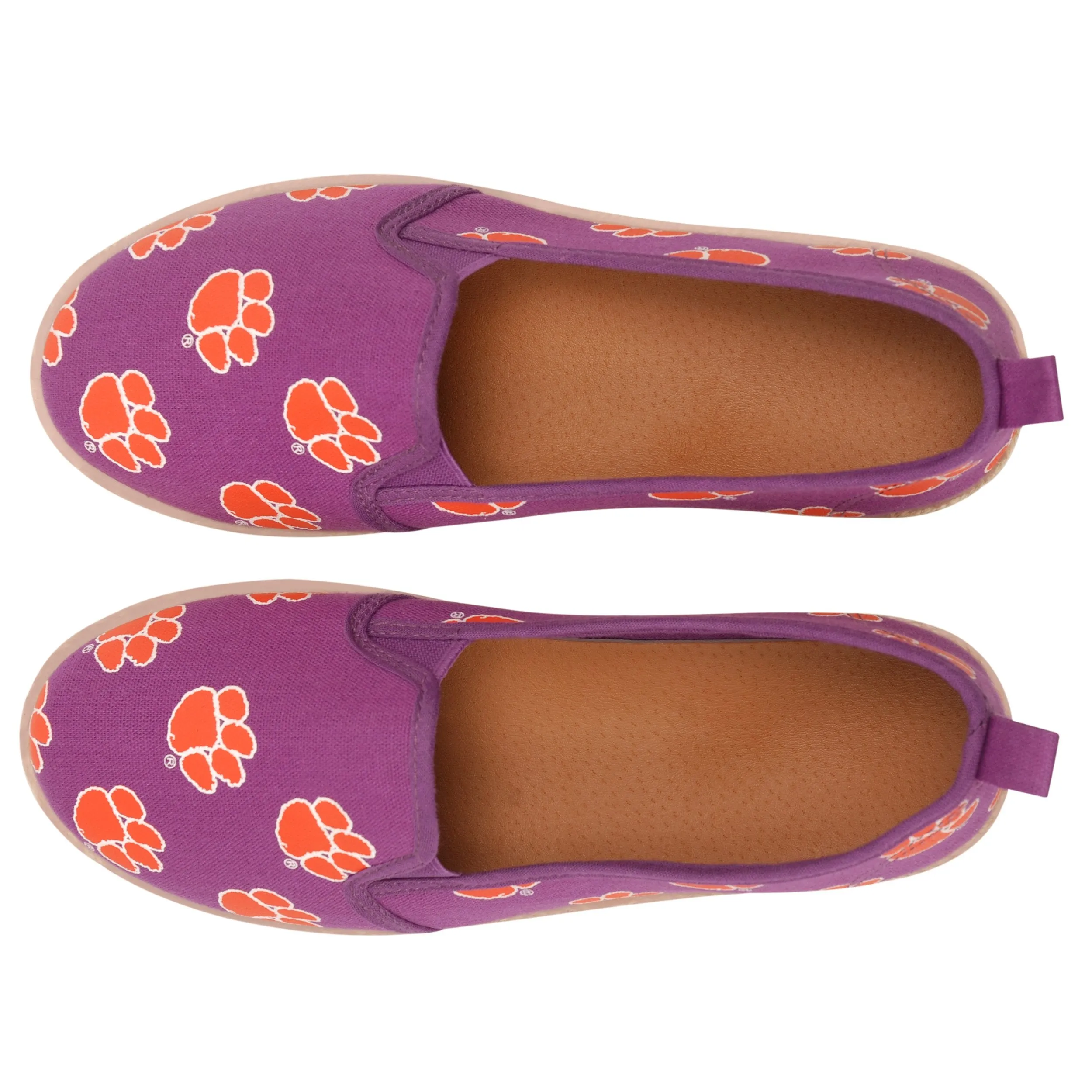 Clemson Tigers NCAA Womens Canvas Espadrille Shoes