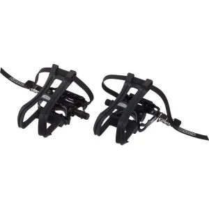 Compe Combo Bike Pedals/Toe Clip Combo