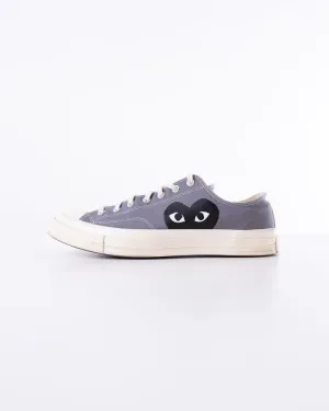 Converse Play Black Heart Grey Low Top Sneakers