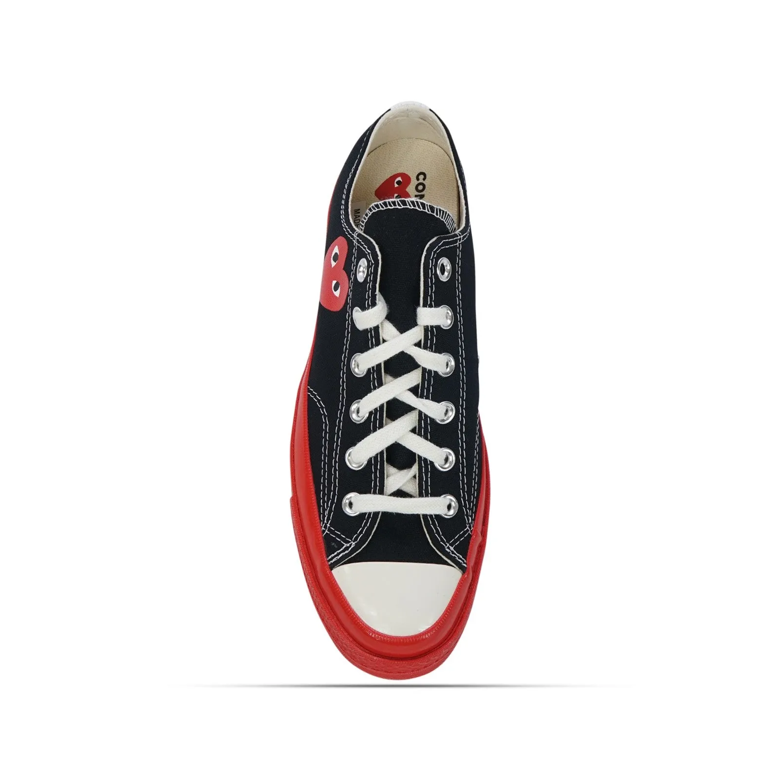 Converse x CDG PLAY Chuck '70 All Star Low (Black) Red Sole Men's Shoes AZ-K123-001-1