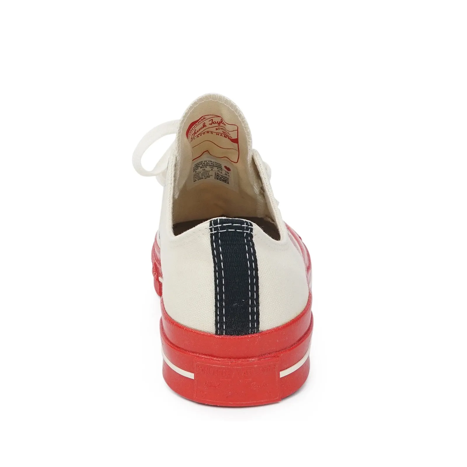 Converse x CDG PLAY Chuck '70 All Star Low (Pristine) Red Sole Men's Shoes AZ-K123-001-2